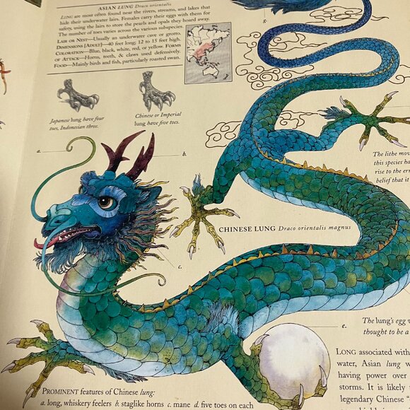 DRAGONOLOGY "COMPLETE BOOK OF DRAGONS by Dr. Ernest Drake, 2003/PREOWNED - Picture 8 of 11